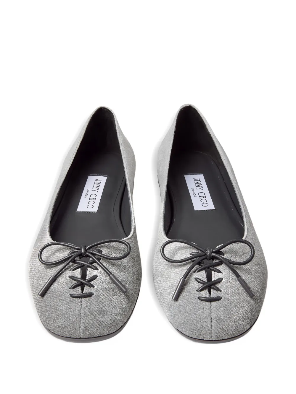 Jimmy Choo Scarlett ballerina's met strikdetail Grijs