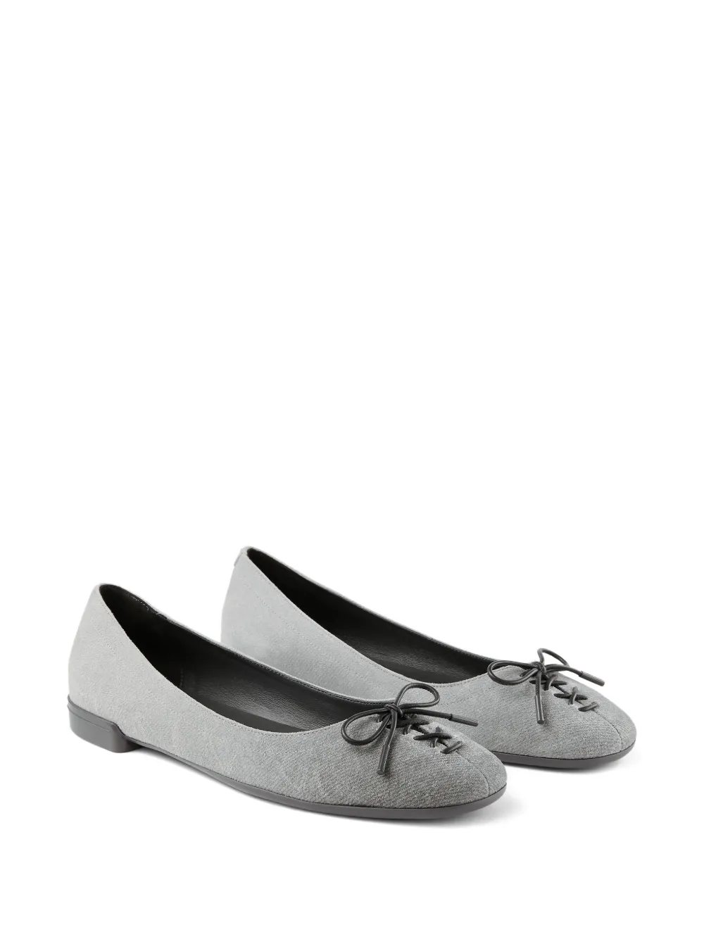 Jimmy Choo Scarlett ballerina's met strikdetail Grijs