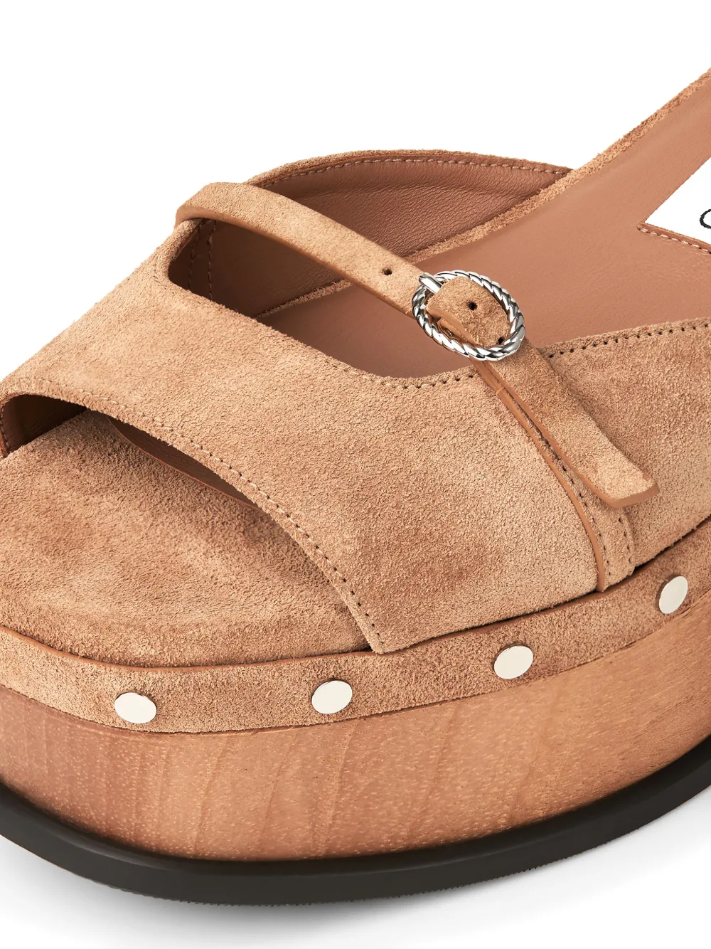 Jimmy Choo Kata sandalen met plateauzool en studs Bruin