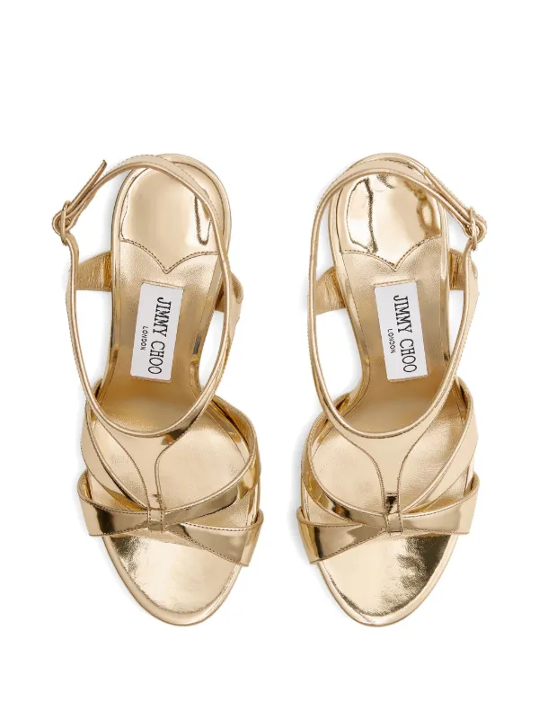 Jimmy Choo Kesia 120 Sandals | Gold | FARFETCH