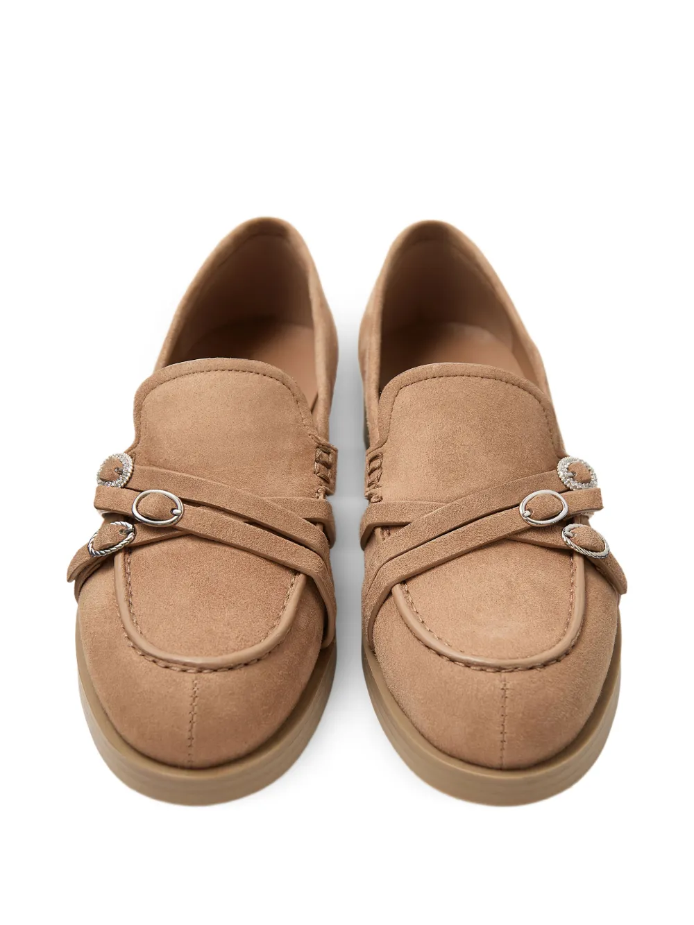 Jimmy Choo Loafers met gesp Beige