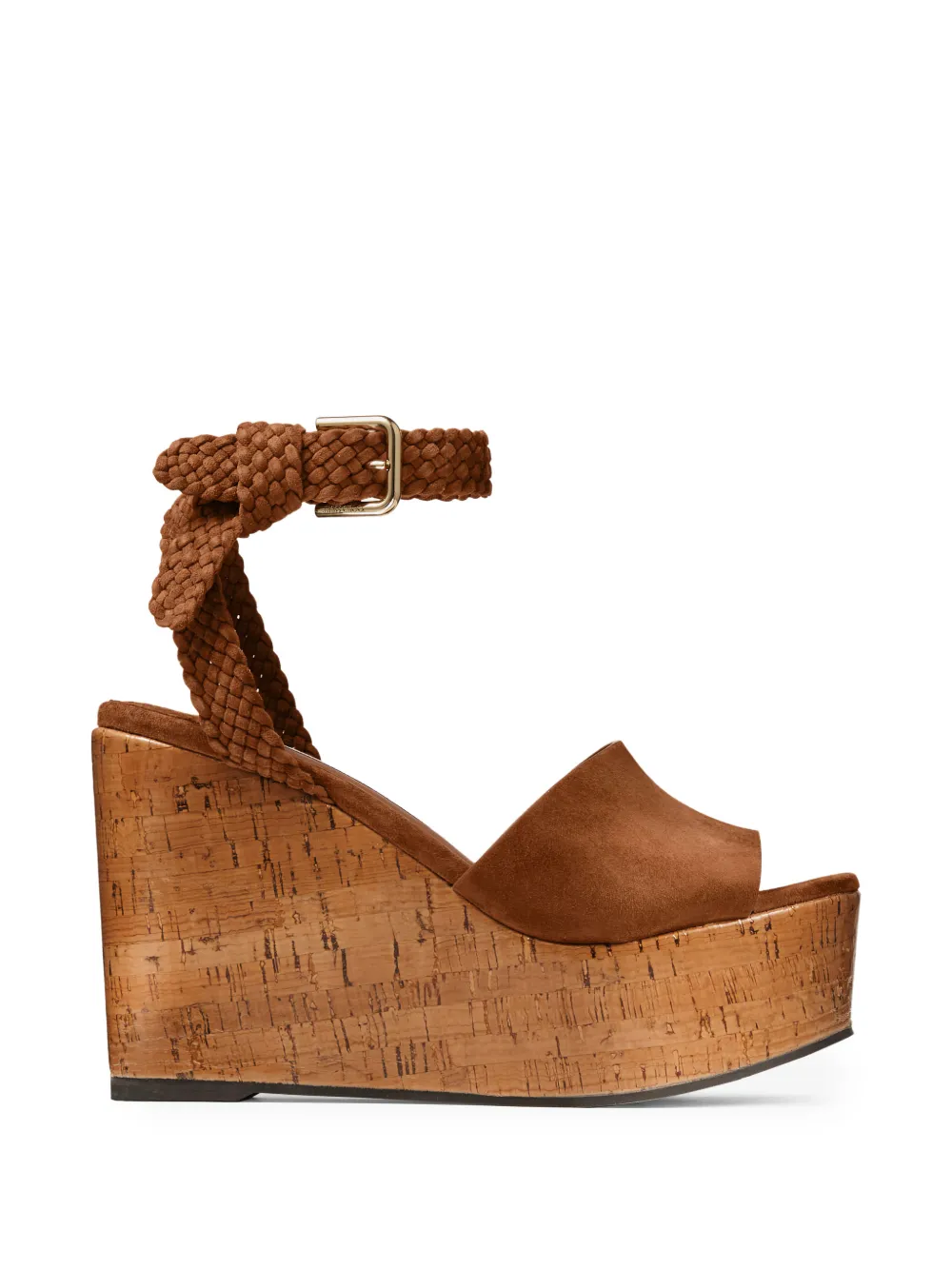 Jimmy Choo Jori sandalen met gevlochten bandje Bruin