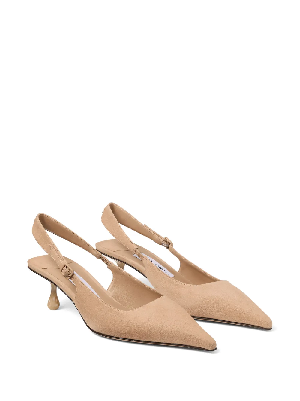 Jimmy Choo Amel pointed slingback pumps Beige