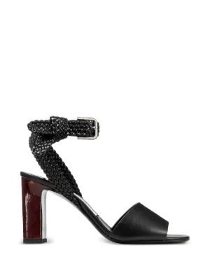 Jimmy Choo Elsy クロスストラップ サンダル | ブラック | FARFETCH JP