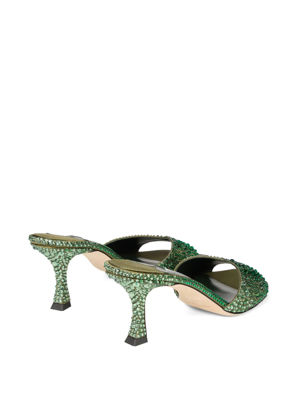 Jimmy Choo 70 mm sandalen met kristallen Groen