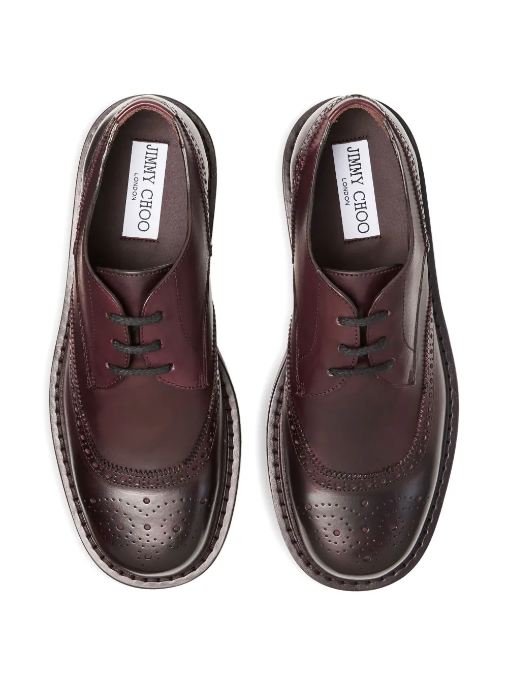 Jimmy Choo Rowan brogue derby schoenen Rood