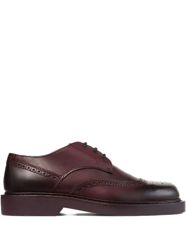 Jimmy Choo Rowan ブローグダービーシューズ | レッド | FARFETCH JP