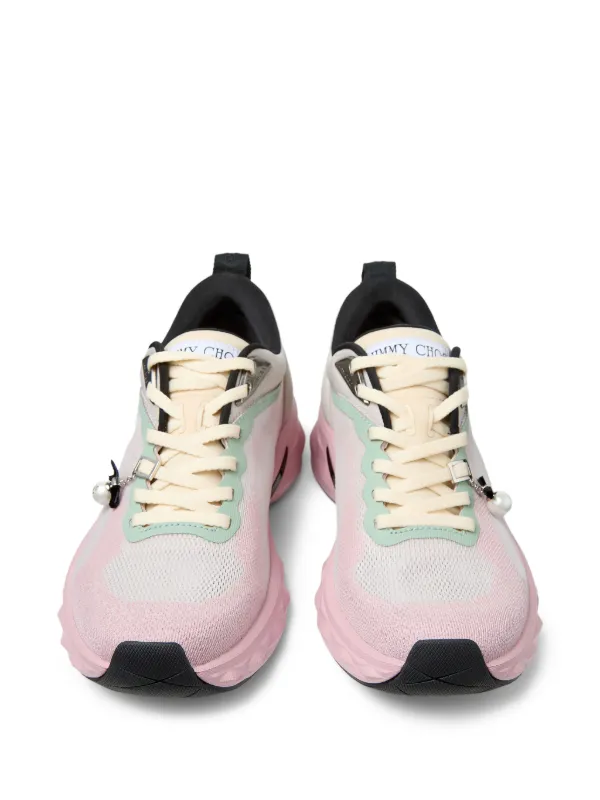 Jimmy Choo Diamond Run pearl-embellished Sneakers | Pink | FARFETCH