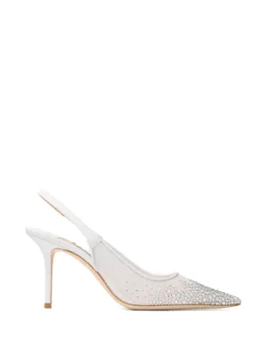 Jimmy Choo Love 65mm crystal-embellished Pumps | White | FARFETCH CA