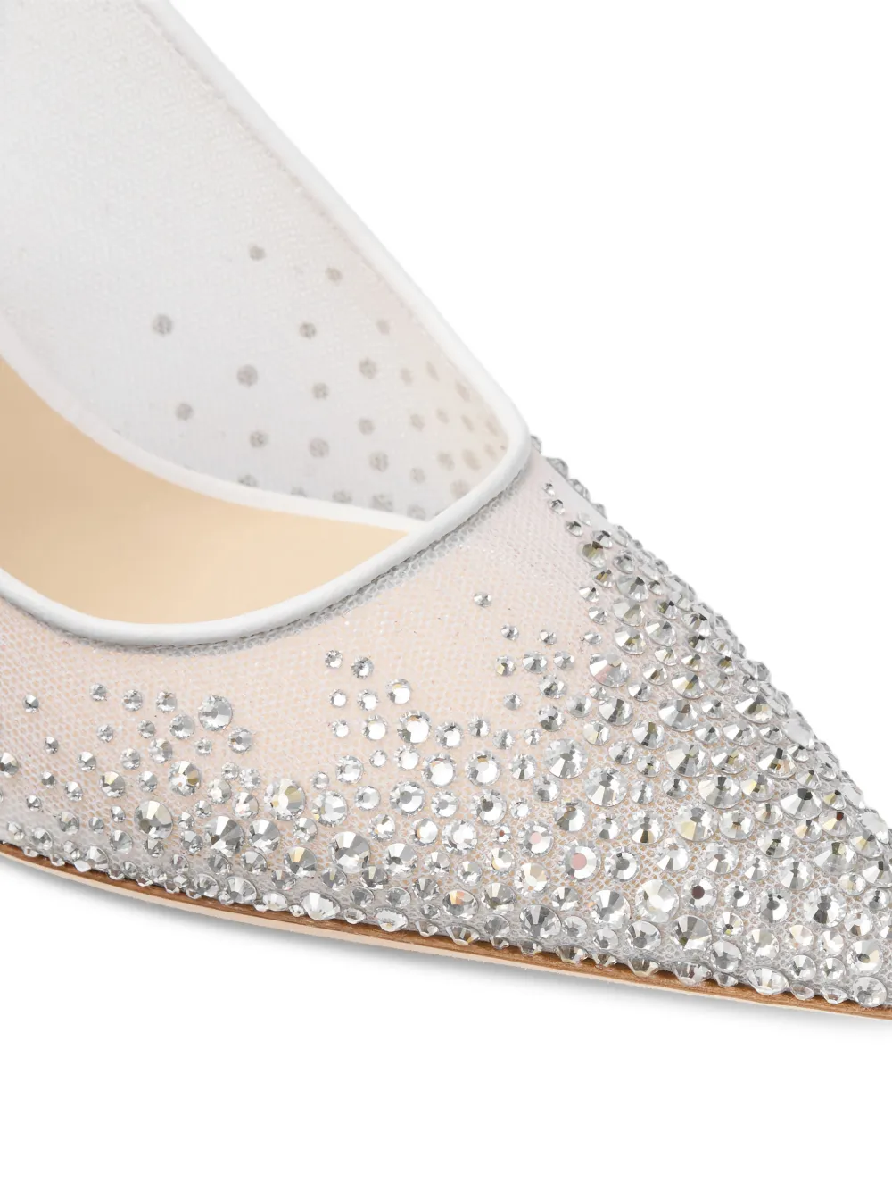 Jimmy Choo Love pumps verfraaid met kristallen Wit