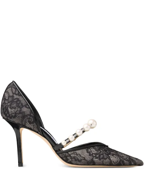 Jimmy Choo 85mm Aurelie lace pumps