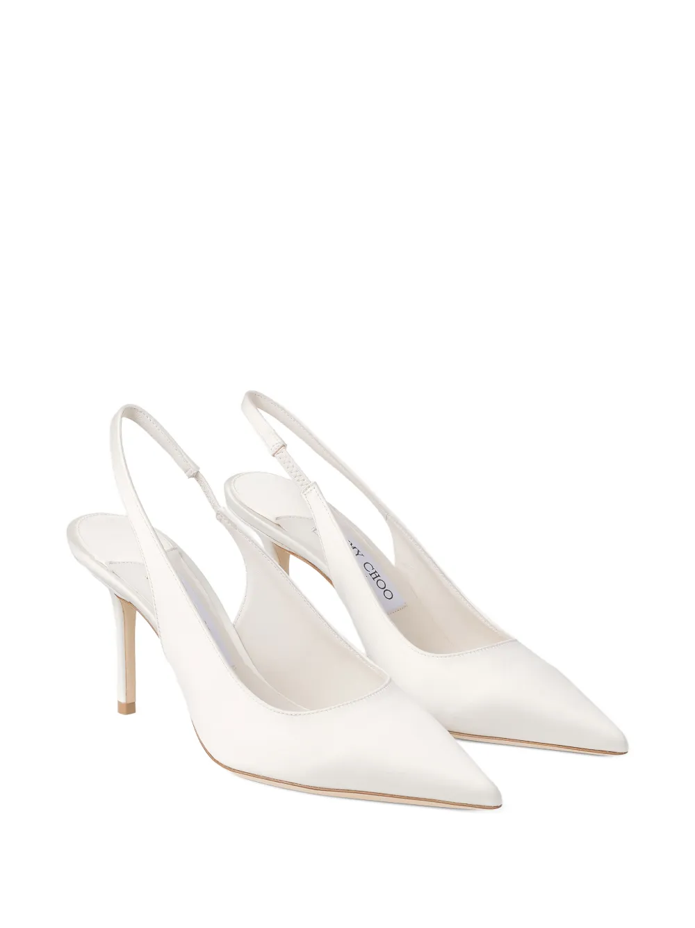 Jimmy Choo Love slingback pumps met puntige neus Wit