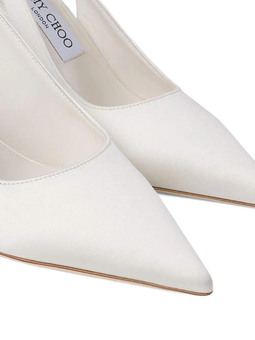 Jimmy Choo Love slingback pumps met puntige neus Wit