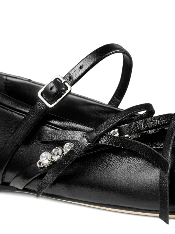 Jimmy Choo Loli デコラティブ フラットシューズ | ブラック | FARFETCH JP