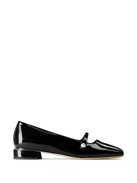Jimmy Choo Elisa pearl-strap ballet flats