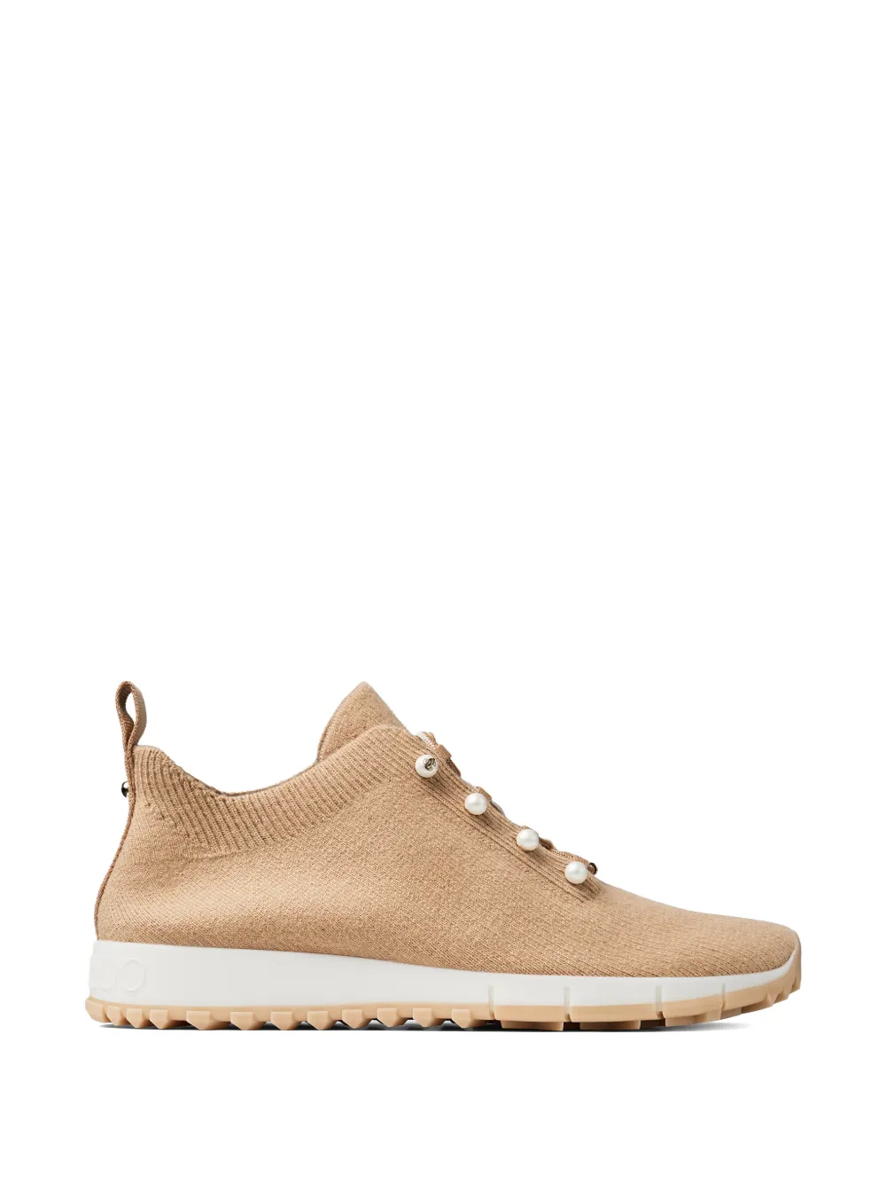 Jimmy Choo Veles sneakers met parel Beige
