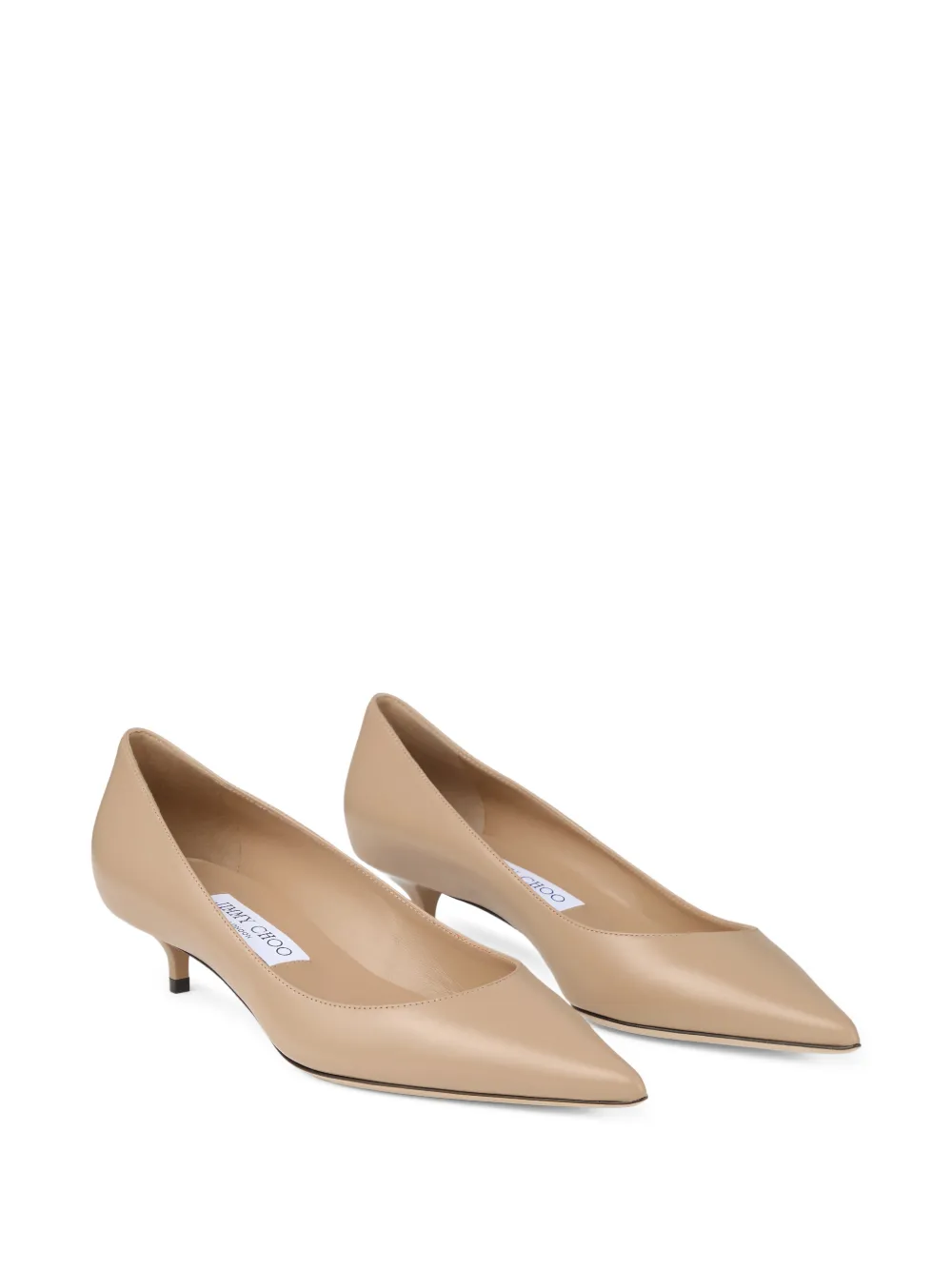  Jimmy Choo Amelia Pointed Pumps - Neutrals 