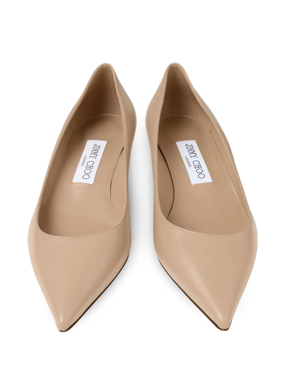  Jimmy Choo Amelia Pointed Pumps - Neutrals 