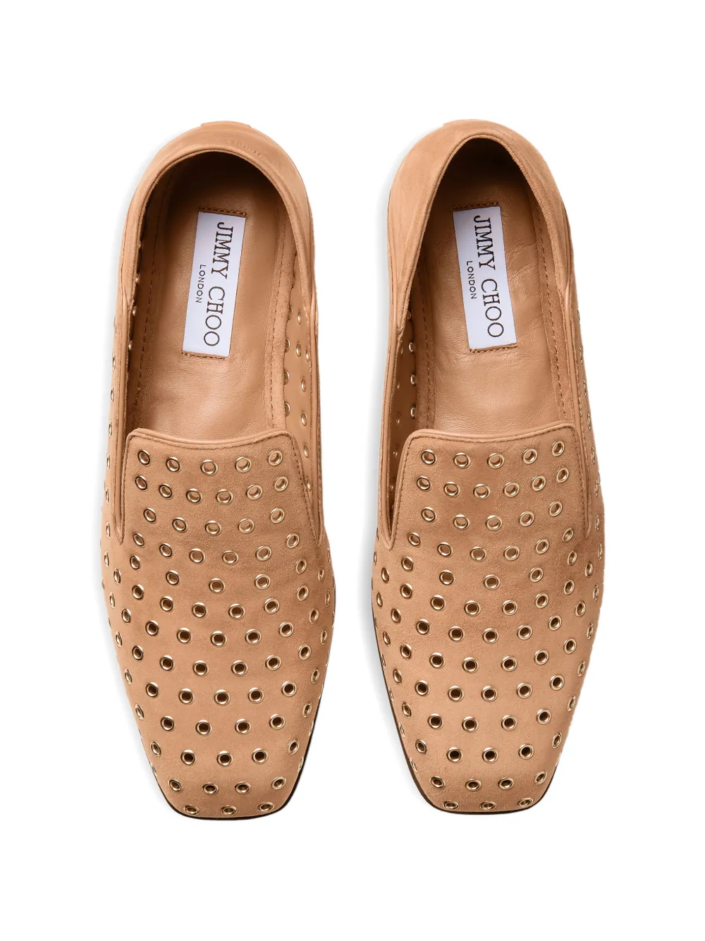 Jimmy Choo Eliot metal-eyelet loafers Bruin