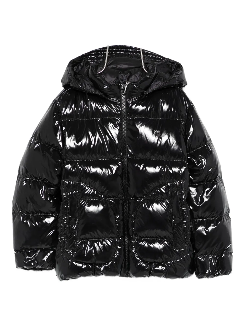 Herno Hooded Padded Jacket In Black