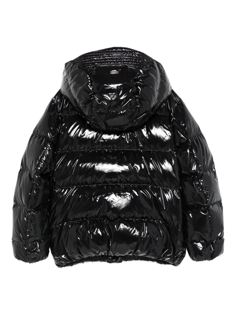 Herno Hooded Padded Jacket In Black