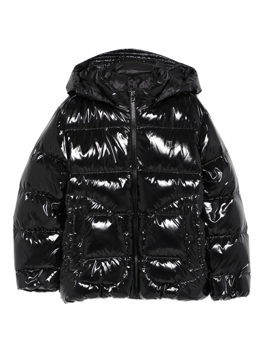 Herno Kids hooded padded jacket | Black | Image 1