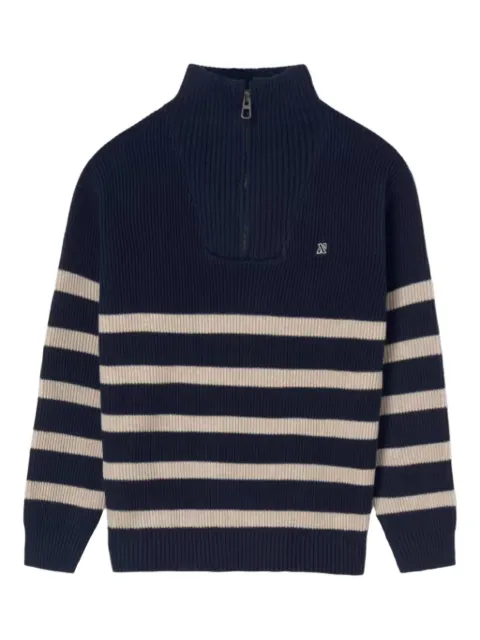 Mayoral striped zip-neck Sweater