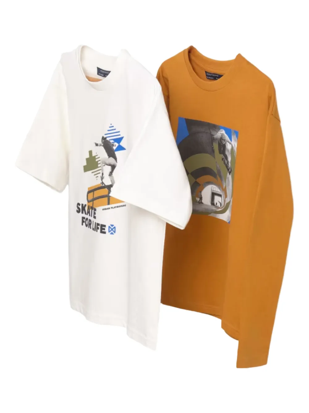 Mayoral set de dos playeras con estampado gráfico | naranja | Image 1