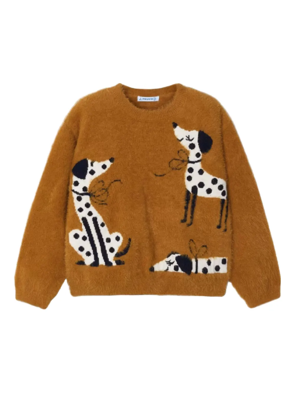 Mayoral intarsia puppy sweater - Marrone