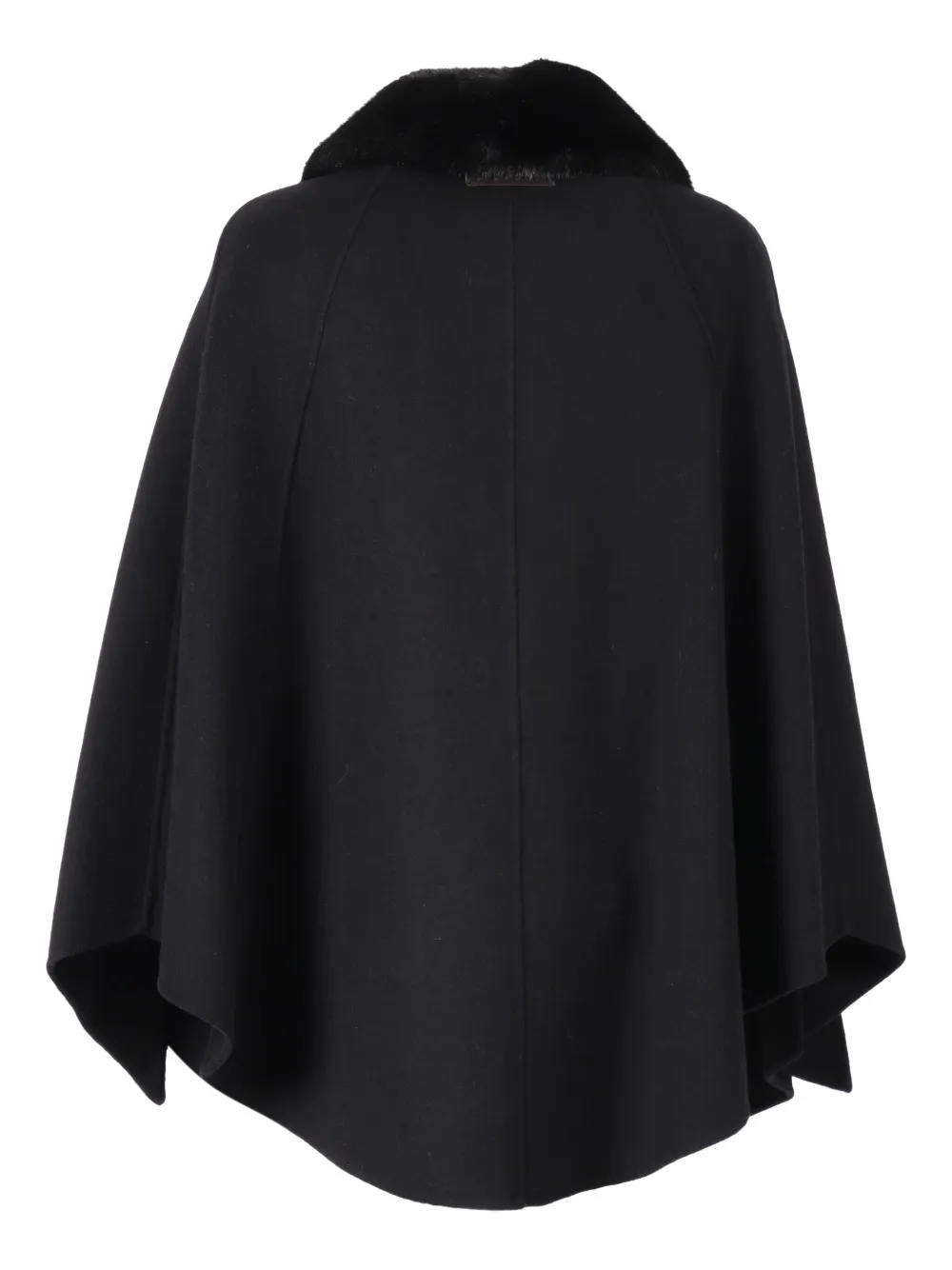 Ermanno Scervino Button-up Cape In Black