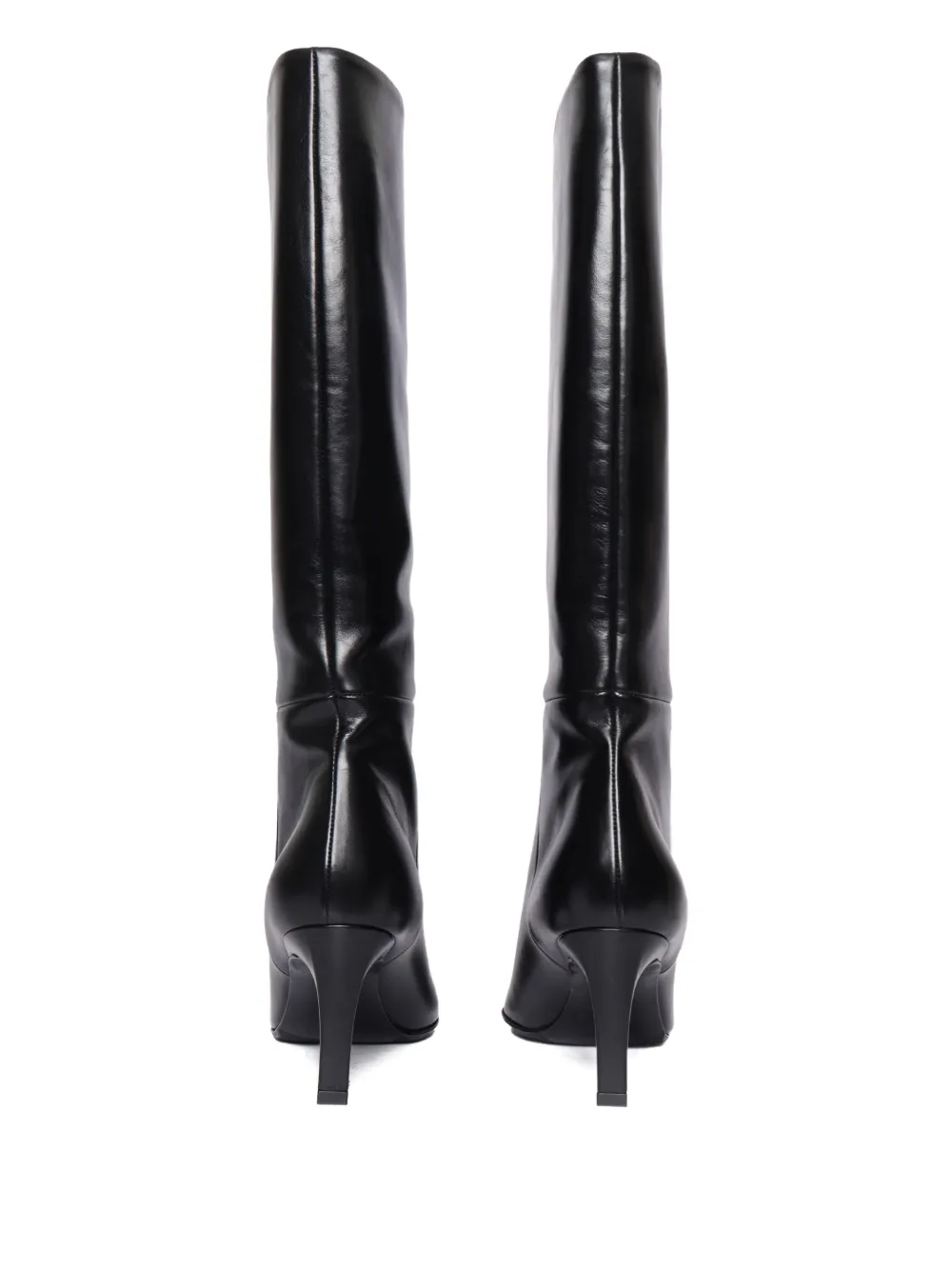 Sergio Levantesi 56 mm Ginevra leren laarzen Zwart