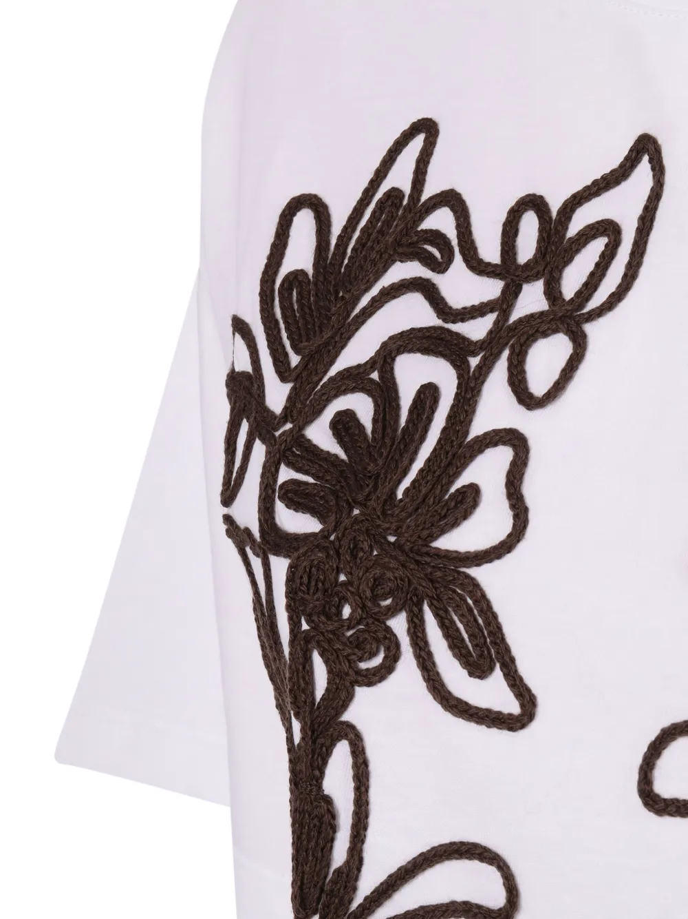 Ermanno Scervino T-shirt met borduurwerk Wit