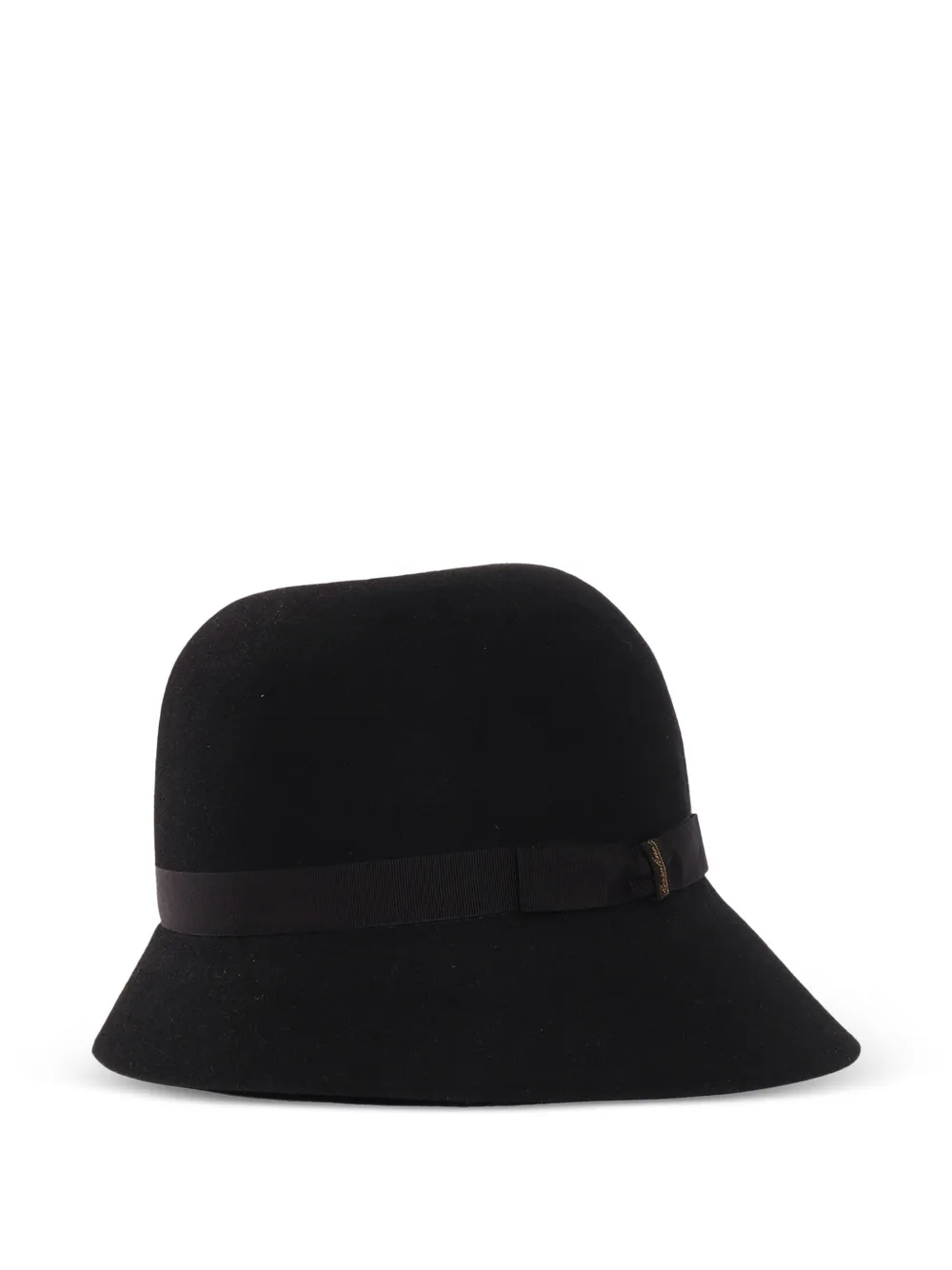 Borsalino Nina asymmetrische hoed Zwart