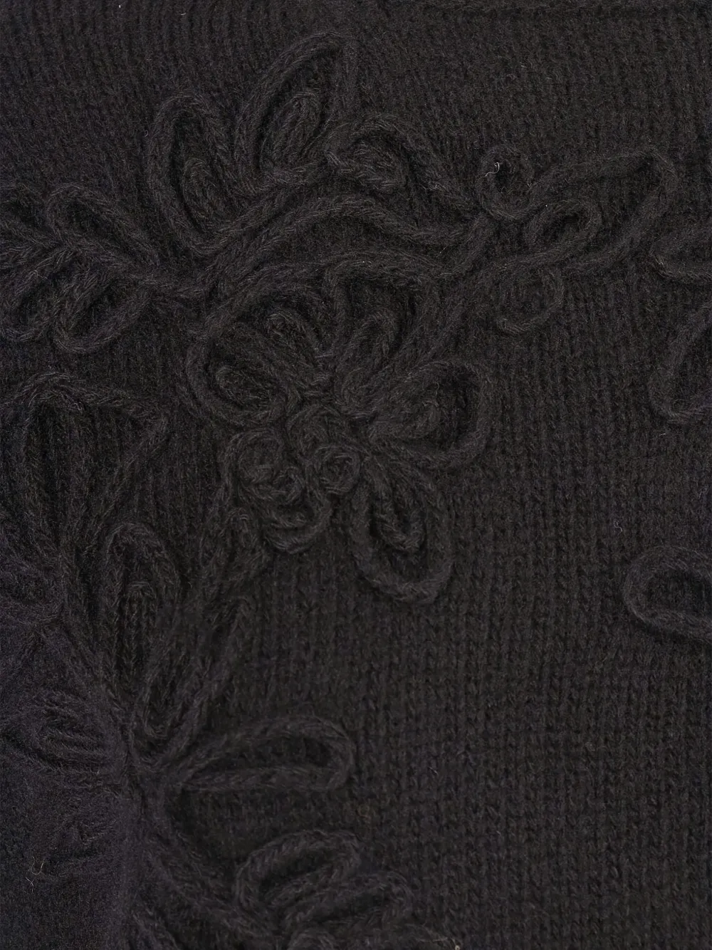Ermanno Scervino Embroidered High-neck Sweater In Brown