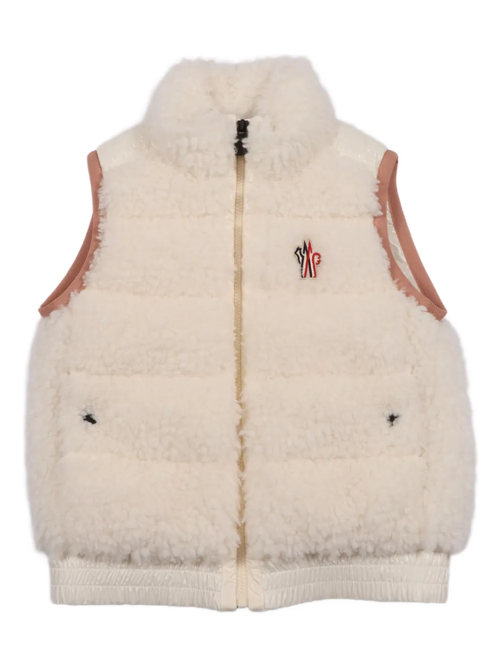 Moncler Grenoble sherpa panelled vest | White | Image 1