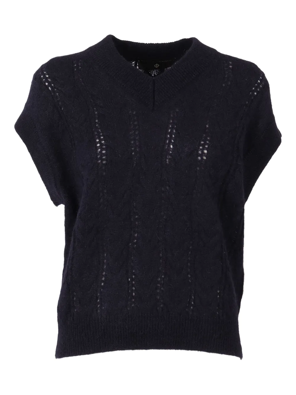 Filippo De Laurentiis V-neck Vest In Blue