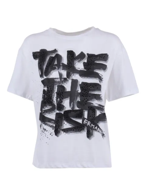 Ermanno Scervino camiseta con apliques y manga corta