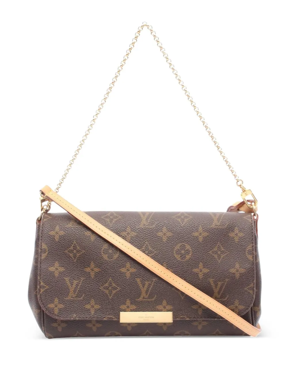 Louis Vuitton Pre-Owned 2014 モノグラム フェイボリット MM サッチェルバッグ - ブラウン