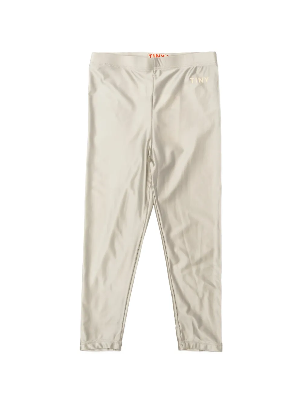 Tiny Cottons logo-detail leggings - Argento