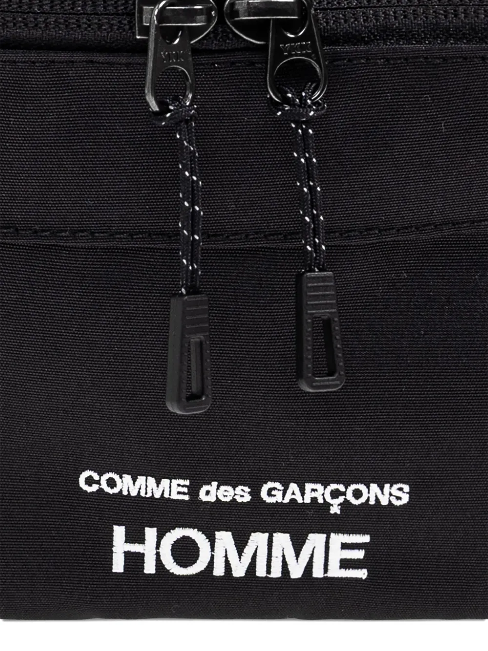 Comme Des Garçons Homme Deux Zip Belt Bag In Black