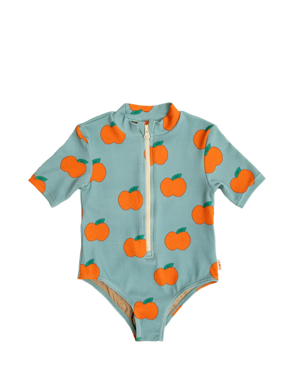Tiny Cottons apple-print swimsuit - Grigio
