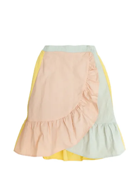 Tiny Cottons colorblock ruffle wrap skirt