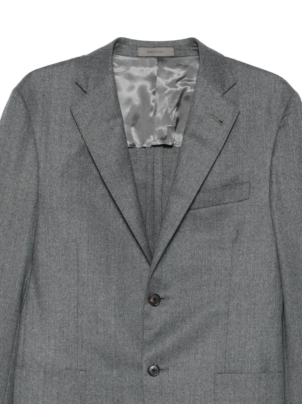 Corneliani Blazer met bewerkte revers Grijs