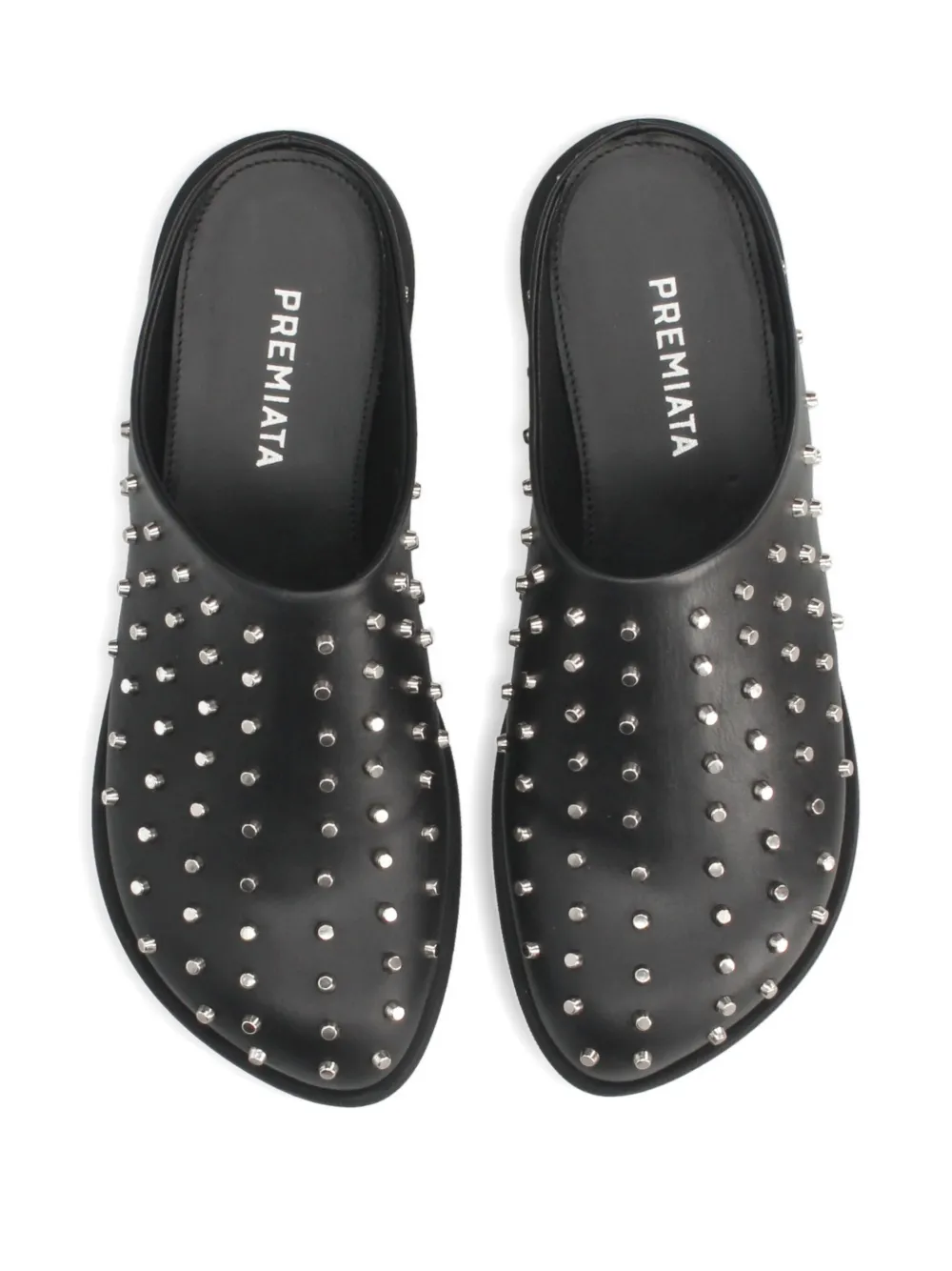 Premiata Studded M7152 Mules In Black