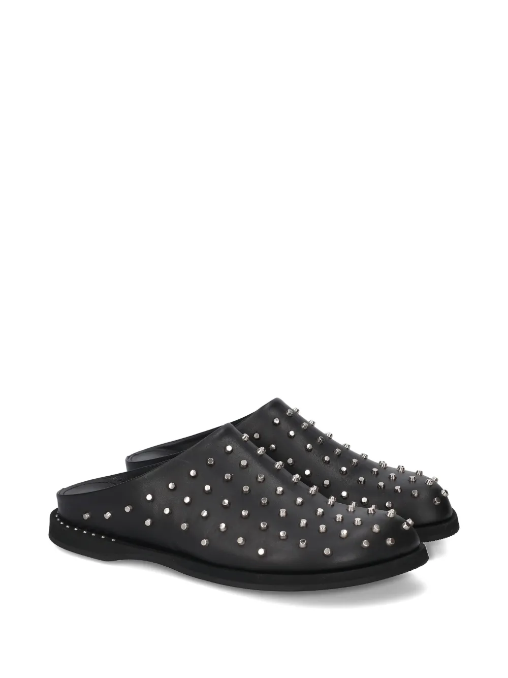 Premiata Studded M7152 Mules In Black