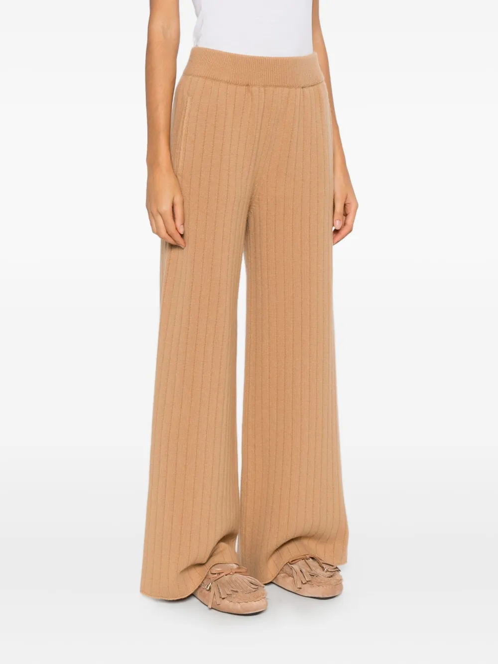 Eleventy Ribbed Trousers In Brown