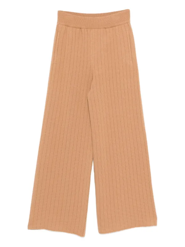 Eleventy Ribbed Trousers in Brown