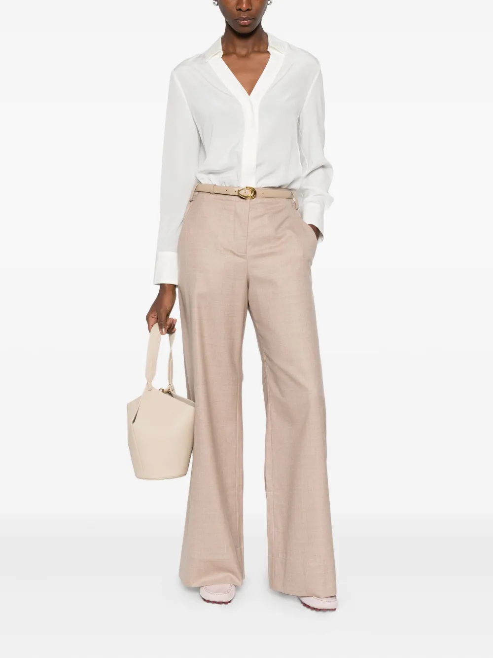 Hemisphere button trousers | Flared Trousers | Image 2