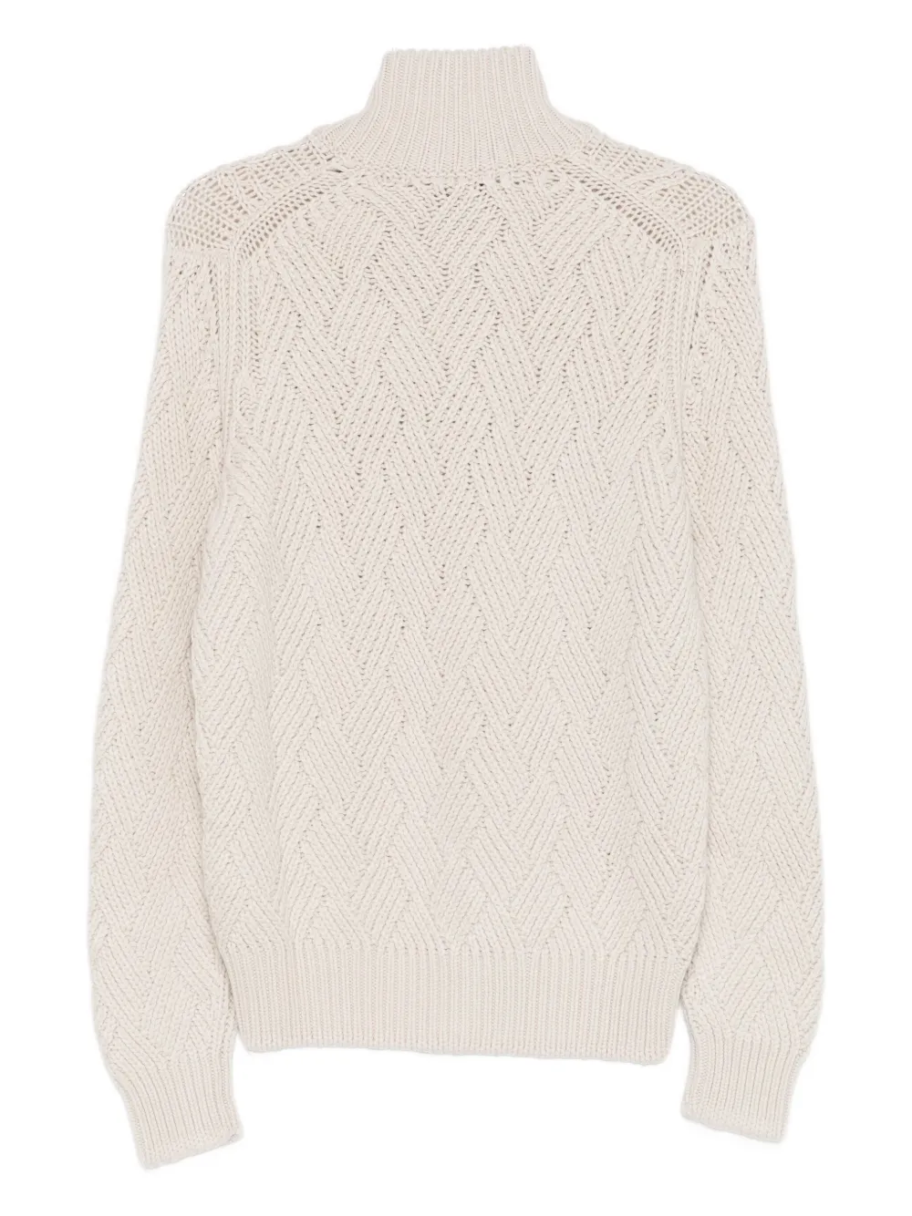 Barba cardigan zippé en maille torsadée | Cardigans | Image 2