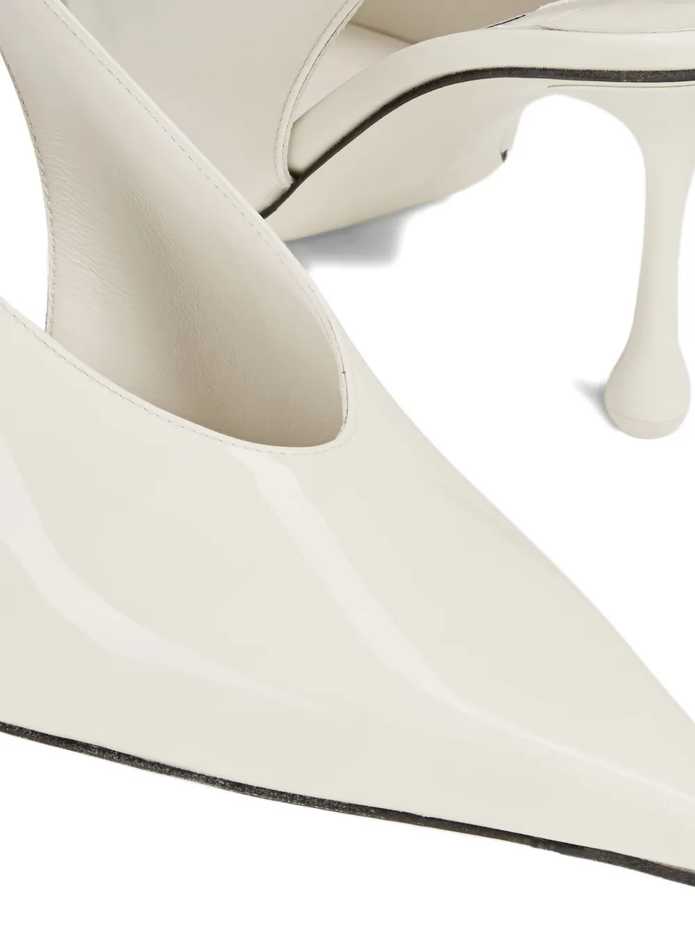 Jimmy Choo Isa slingback pumps met puntige neus Wit